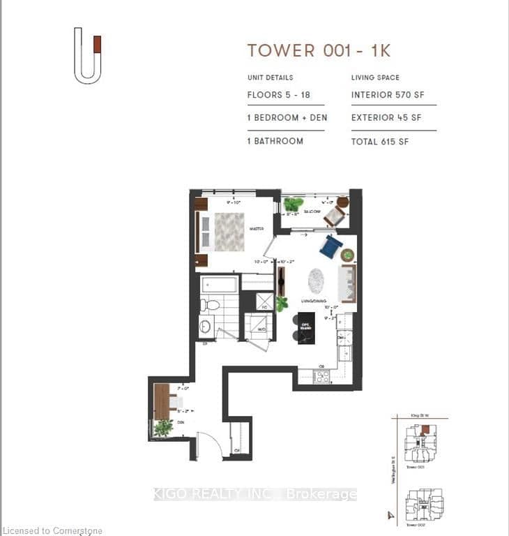 5 Wellington Street S, Unit 911