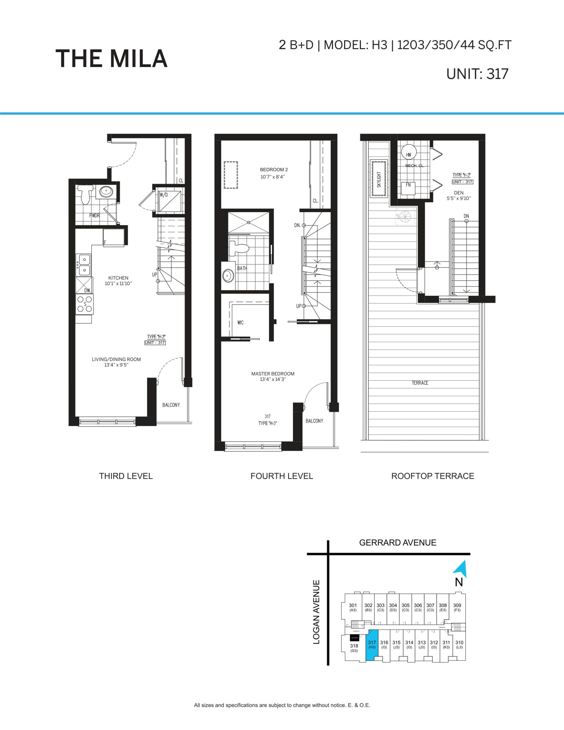 The Mila Floor Plan at Elevate at Logan Towns - 1203 sq.ft