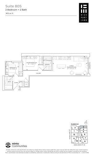 Suite 805 floor plan
