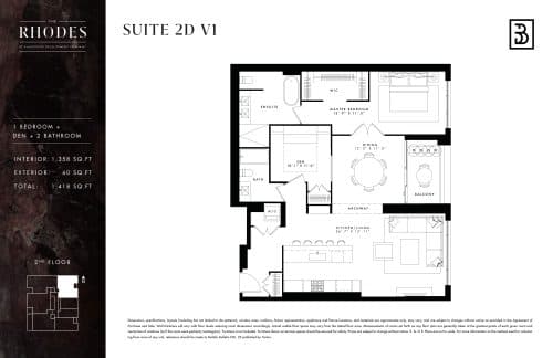 Suite 2D V1 floor plan
