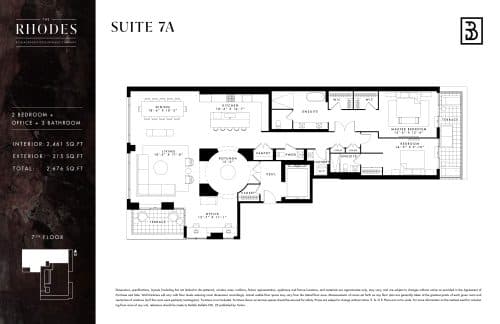 Suite 7A floor plan