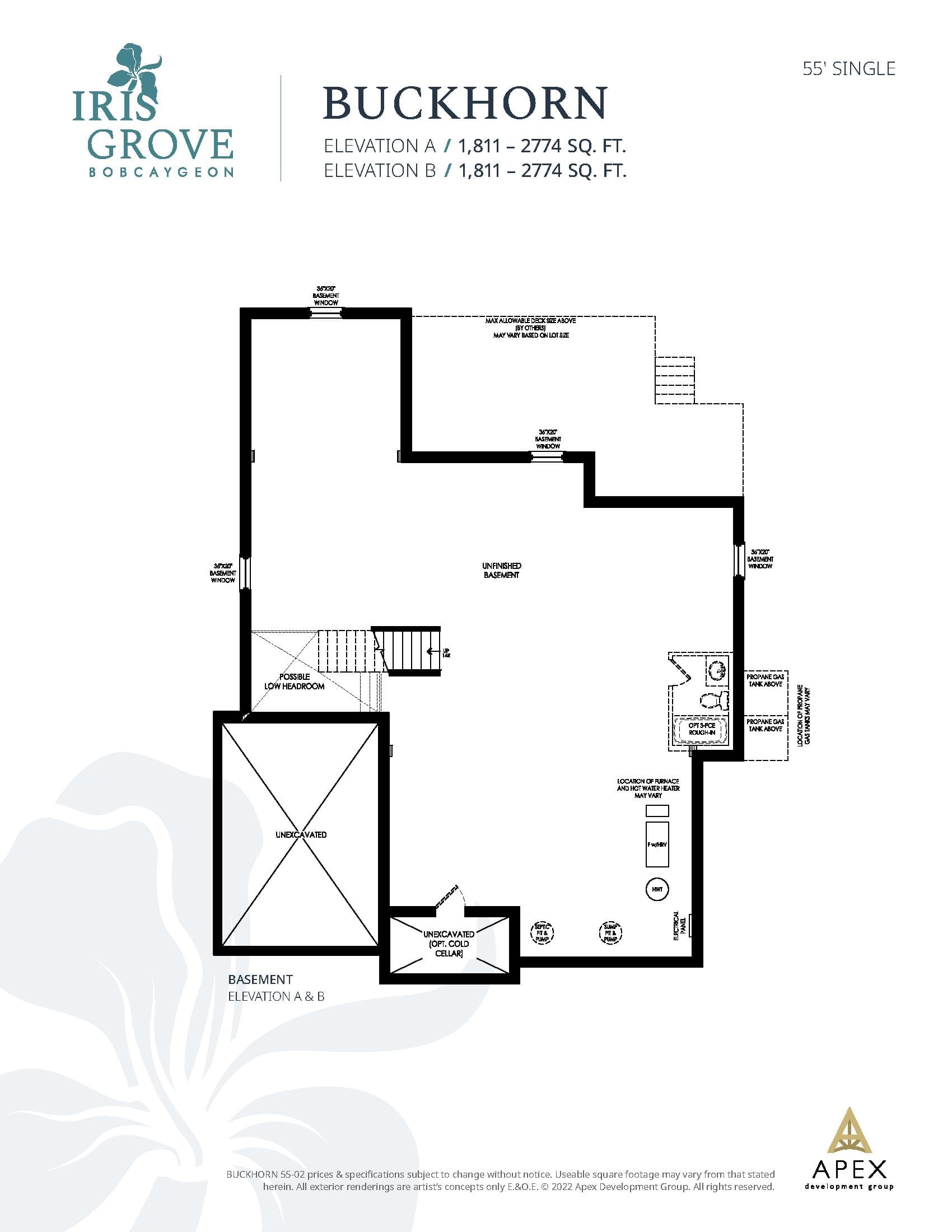 Buckhorn Floor Plan at Iris Grove - 1811 sq.ft 3