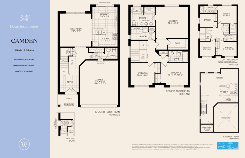 Camden 34' floor plan