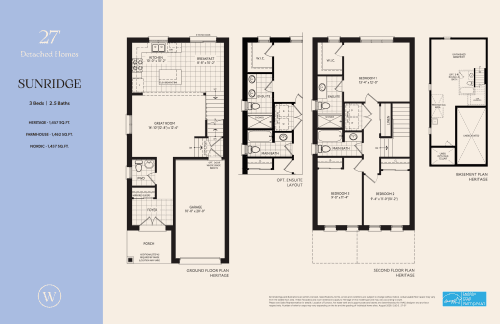 Sunridge 27' floor plan