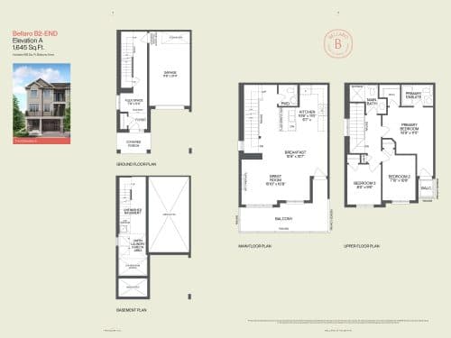 Bellagio B2 (End) floor plan