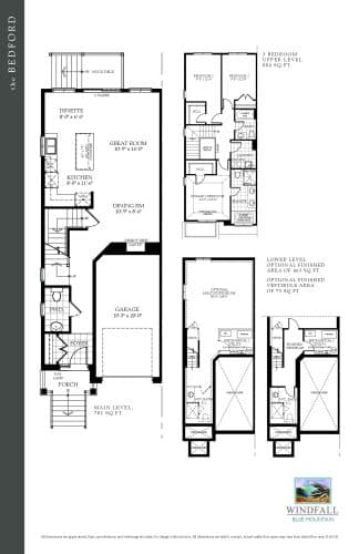 Lot 38R — Bedford A floor plan