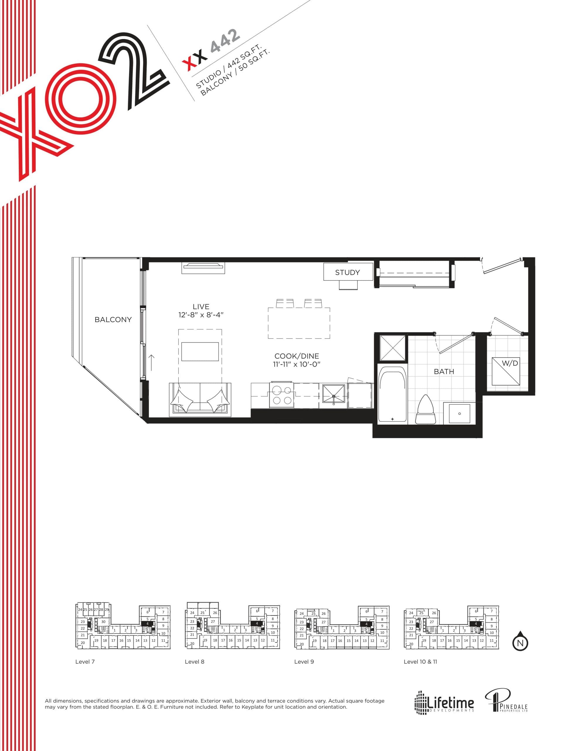 XX 442 Floor Plan at XO2 Condos - 442 sq.ft