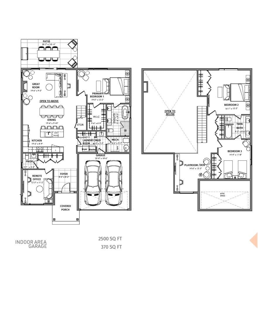 Model C1 Floor Plan at Muskoka Bay Boulevard Estates - 2500 sq.ft