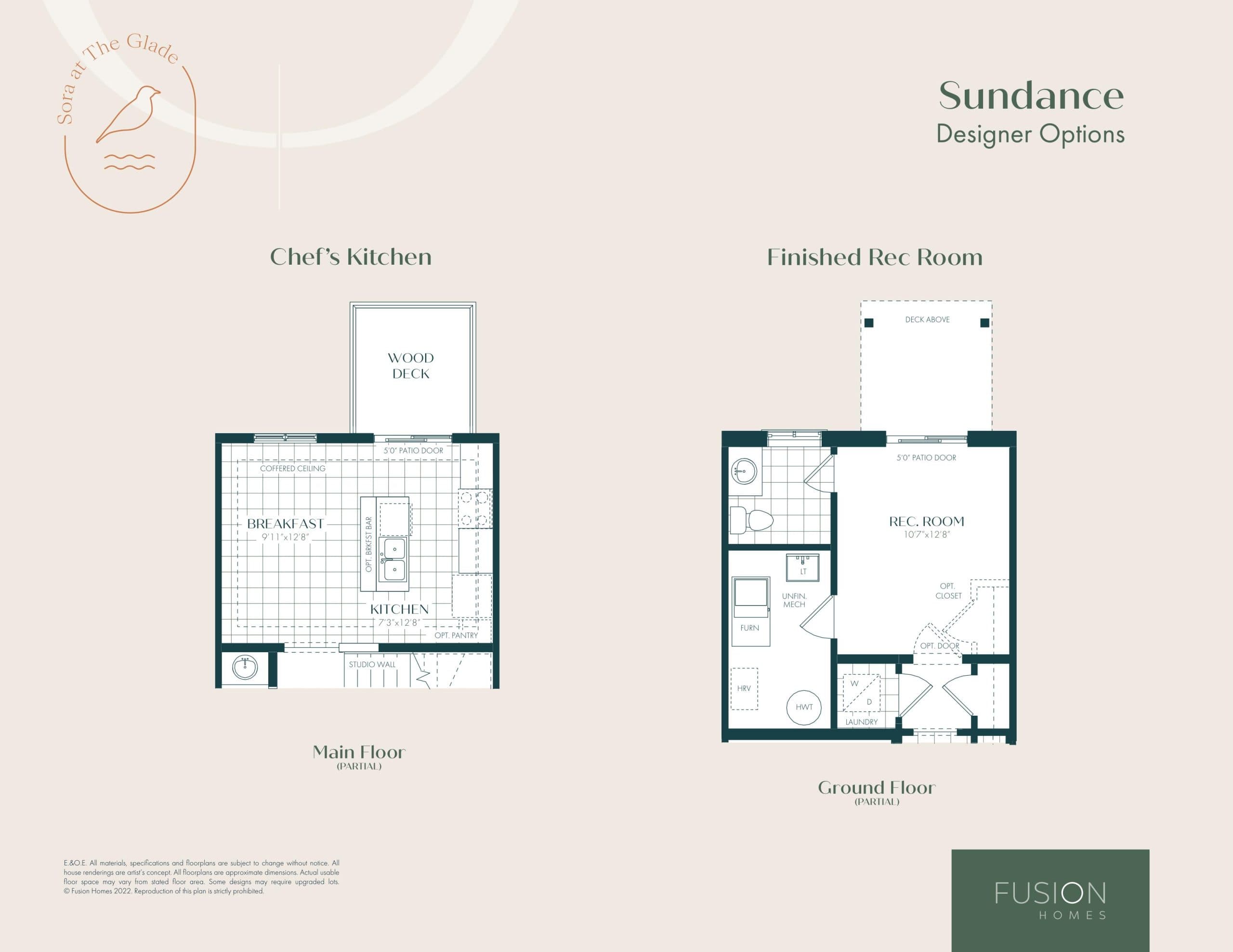 Sundance A - Designer Options Floor Plan at Sora at The Glade Towns - 1425 sq.ft