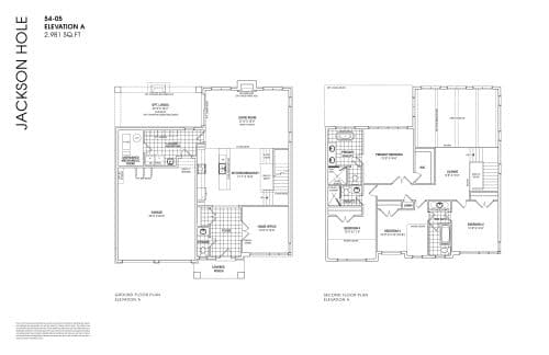 Jackson Hole 54-05 Elevation A floor plan