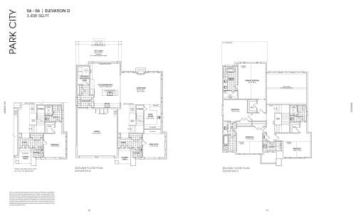 Park City 54-06 Elevation D floor plan