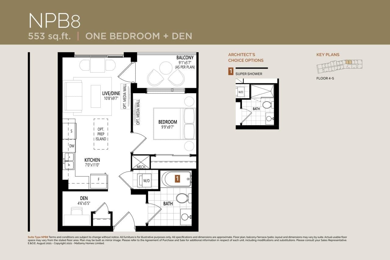 NPB8 Floor Plan at Views on the Preserve Condos - 562 sq.ft