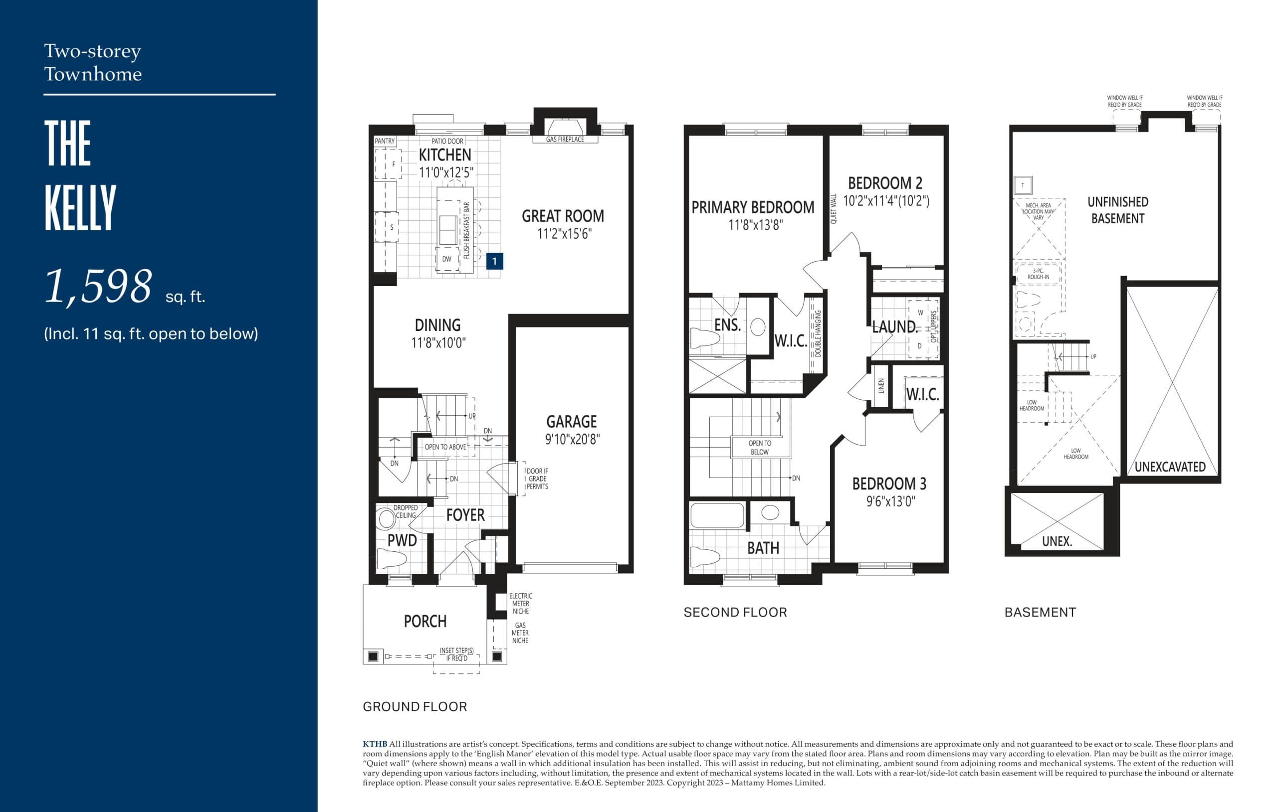 The Kelly Floor Plan at Soleil Condos 2 - 1598 sq.ft