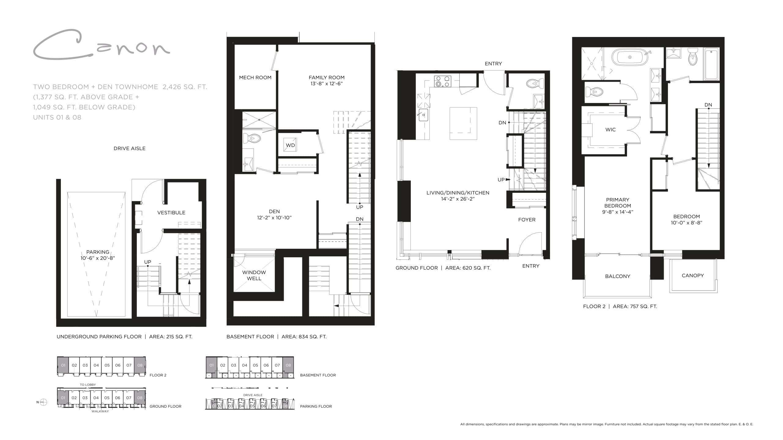 Canon Floor Plan at Rodeo Drive Condos - 2426 sq.ft