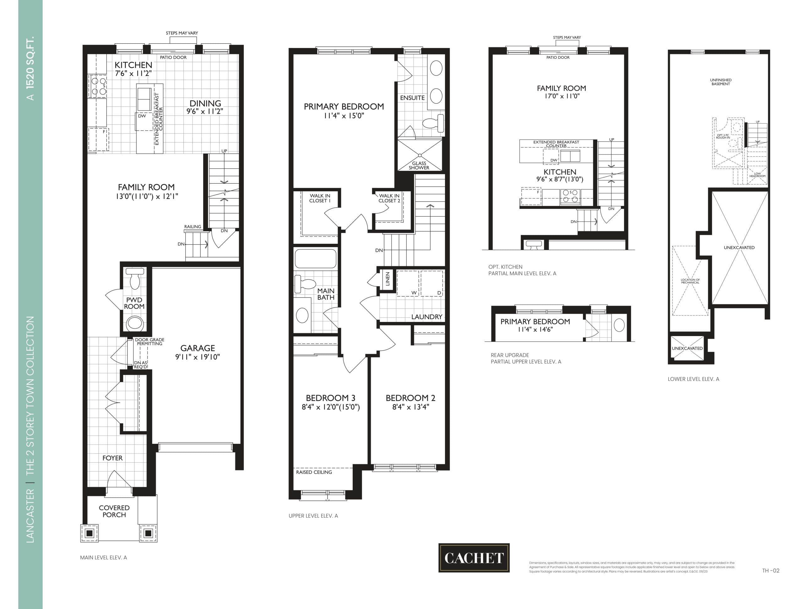 Lancaster Floor Plan at Mount Hope Homes - 1520 sq.ft
