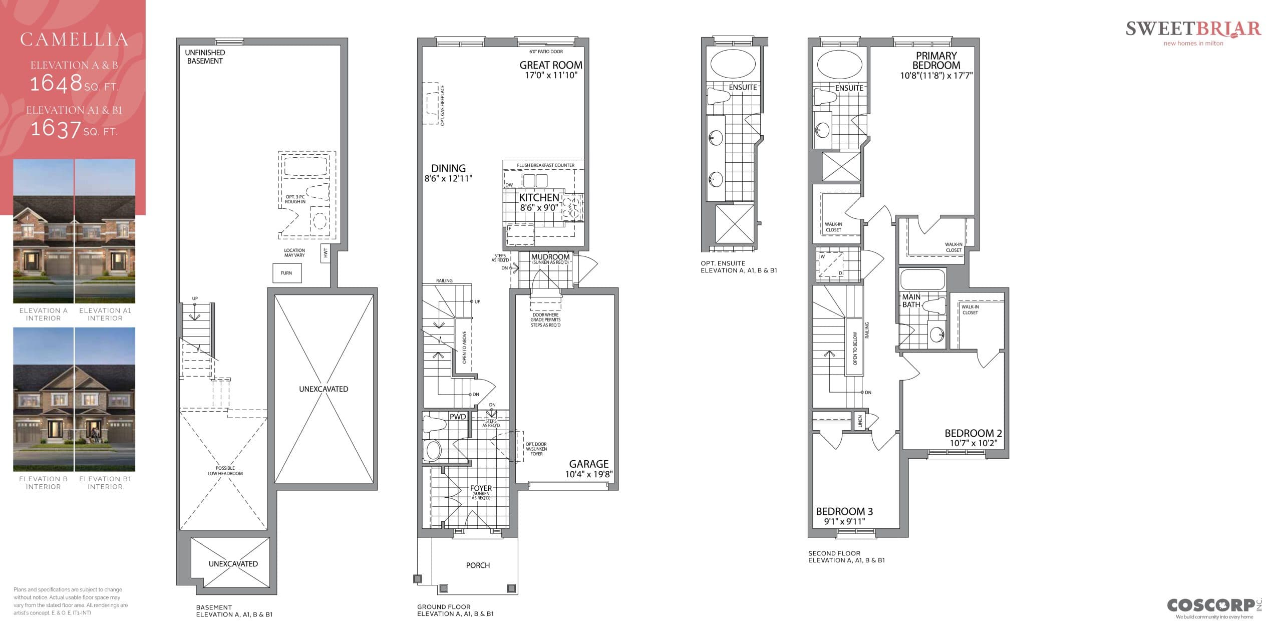 Camellia Floor Plan at Sweetbriar Homes - 1648 sq.ft