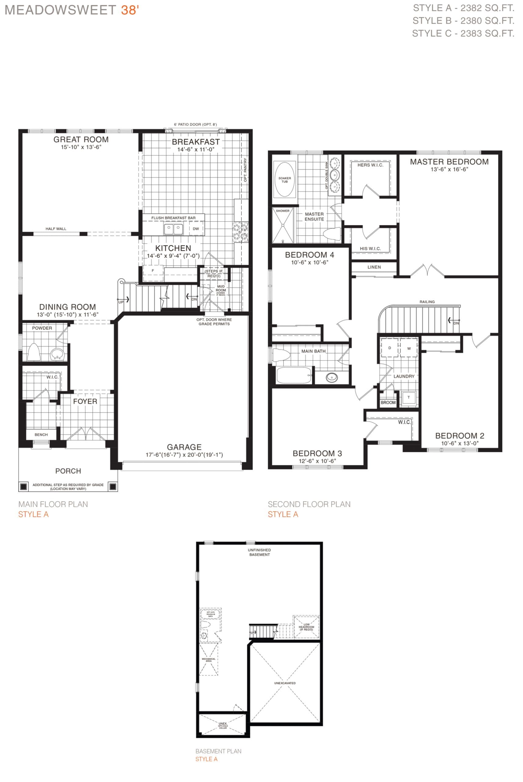 Meadowsweet 38' Floor Plan at Empire Legacy Condos Phase 4 - 2383 sq.ft