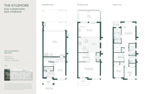 The Kylemore End Condition Side Upgrade TM-3 Elevation B floor plan