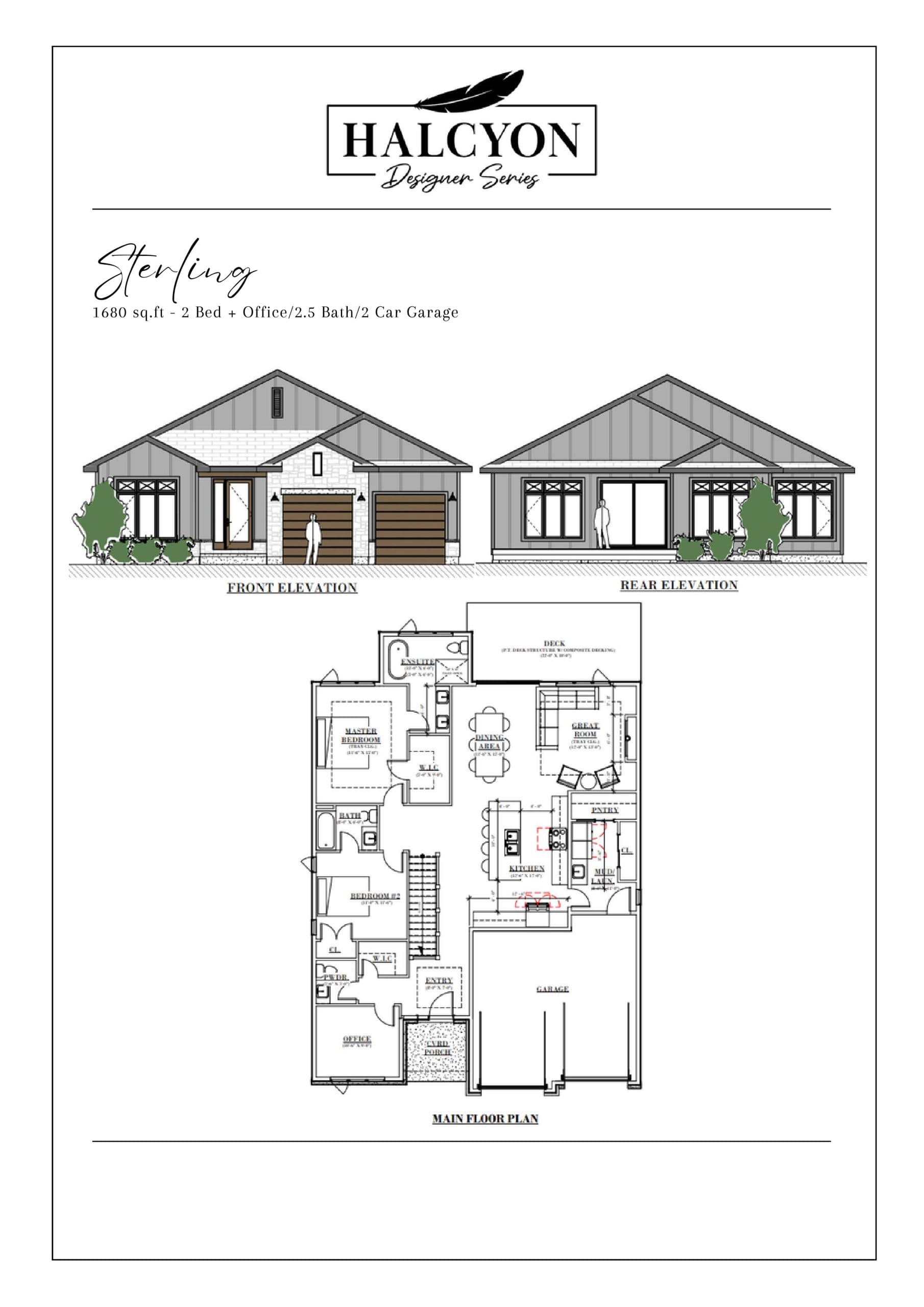 Sterling (Designer Series) Floor Plan at The Heathwoods at Lambeth - 1680 sq.ft