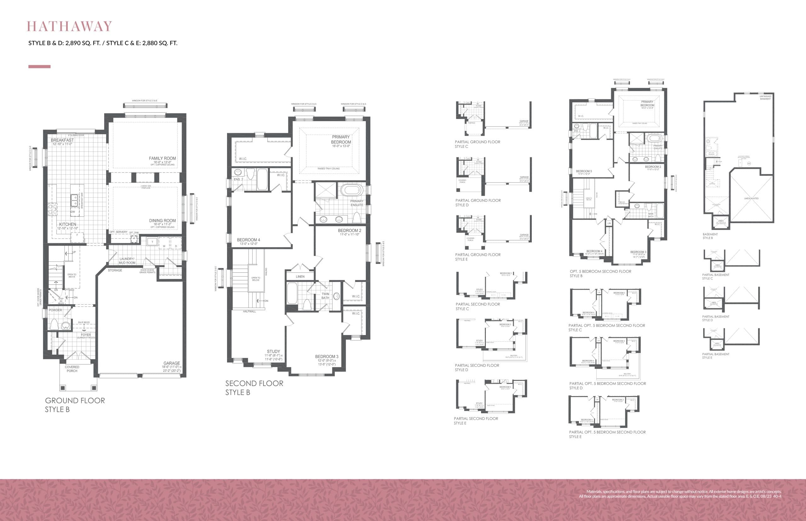 Hathaway Floor Plan at Heartland by Brookfield Residential - 2890 sq.ft