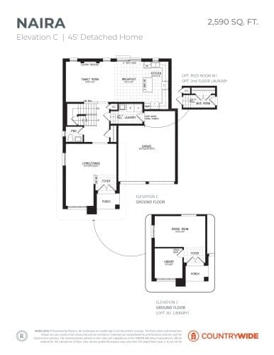 Naira - Elevation C floor plan