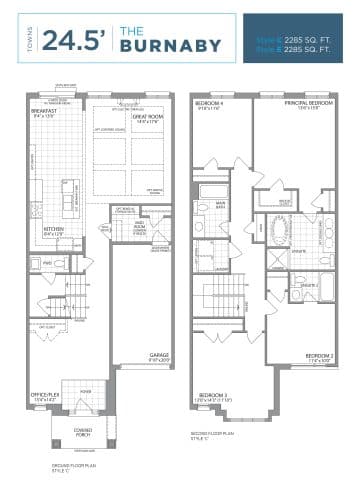 The Burnaby floor plan