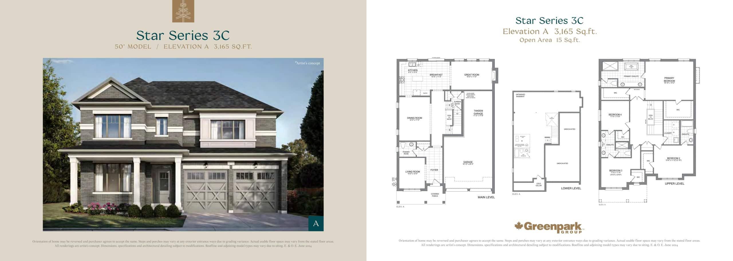 Star Series 3C (Elevation A) floor plan