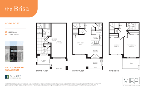 The Brisa TH-1 (Vista Collection) floor plan