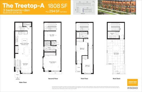 The Treetop-A South End Unit floor plan