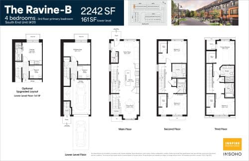 The Ravine-B South End Unit floor plan