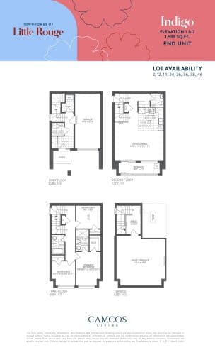 Indigo End Unit floor plan