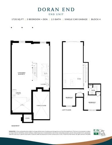 Doran End - Basement & Loft Floor floor plan