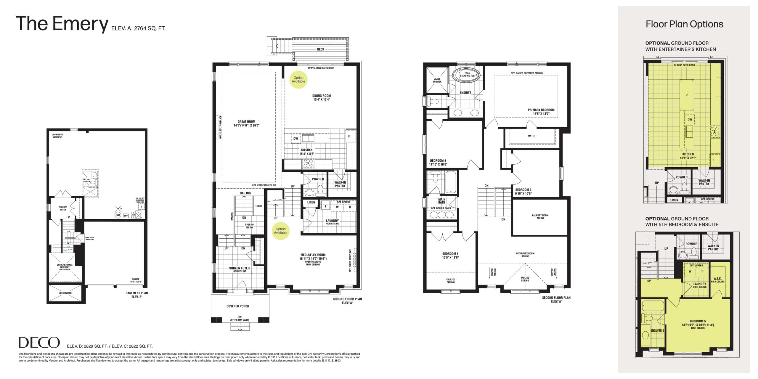 The Emery Floor Plan at SouthCal by DECO Homes - 2764 sq.ft