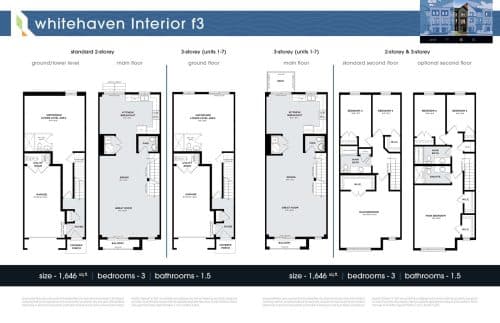 Whitehaven Interior F3 floor plan
