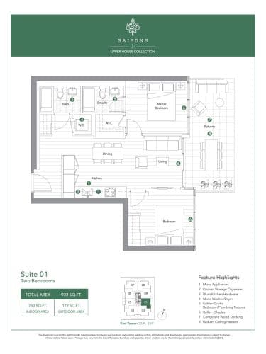 Suite 01 - Upper House Collection (East Tower) floor plan