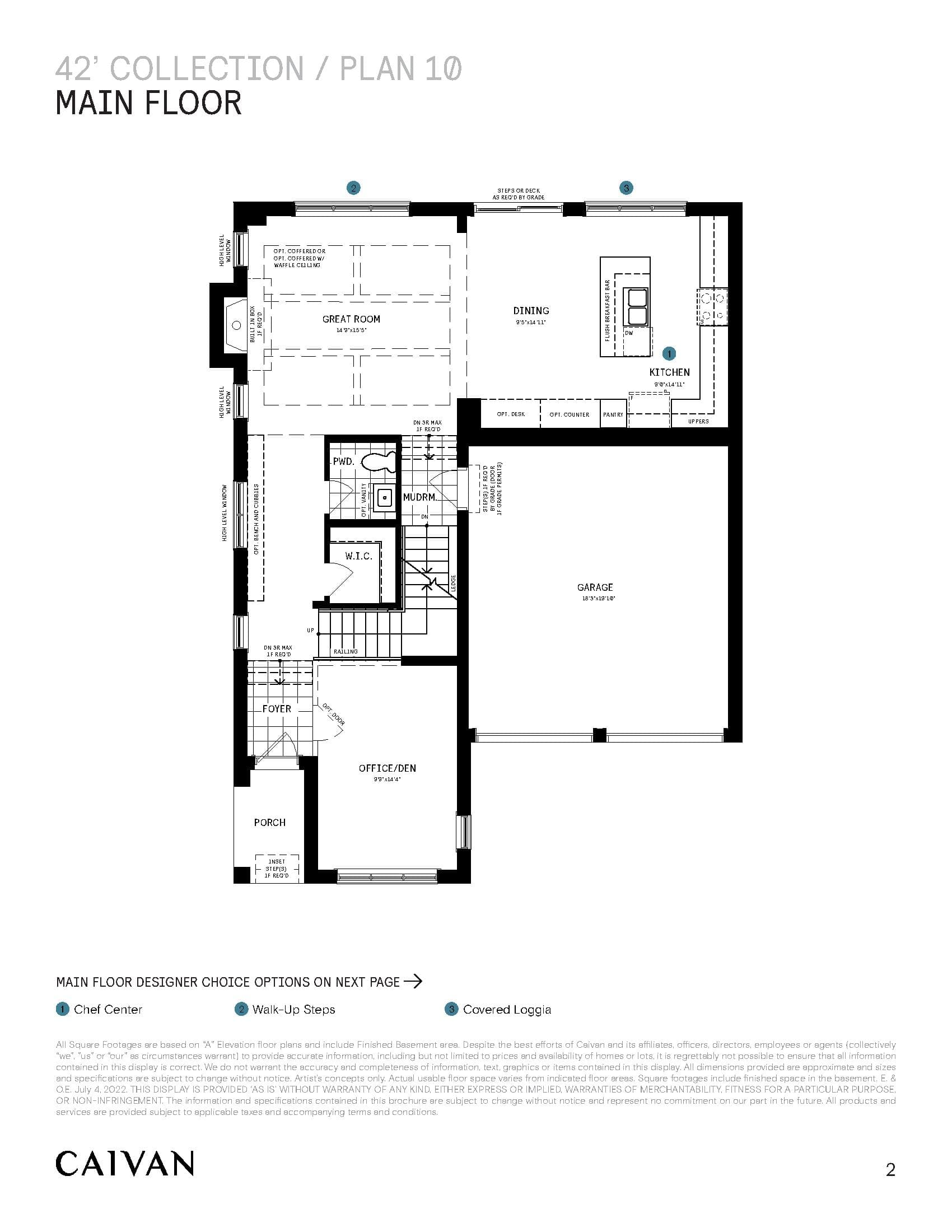 42' Collection / Plan 10 Floor Plan at Caivan Creekside Homes - 3540 sq.ft
