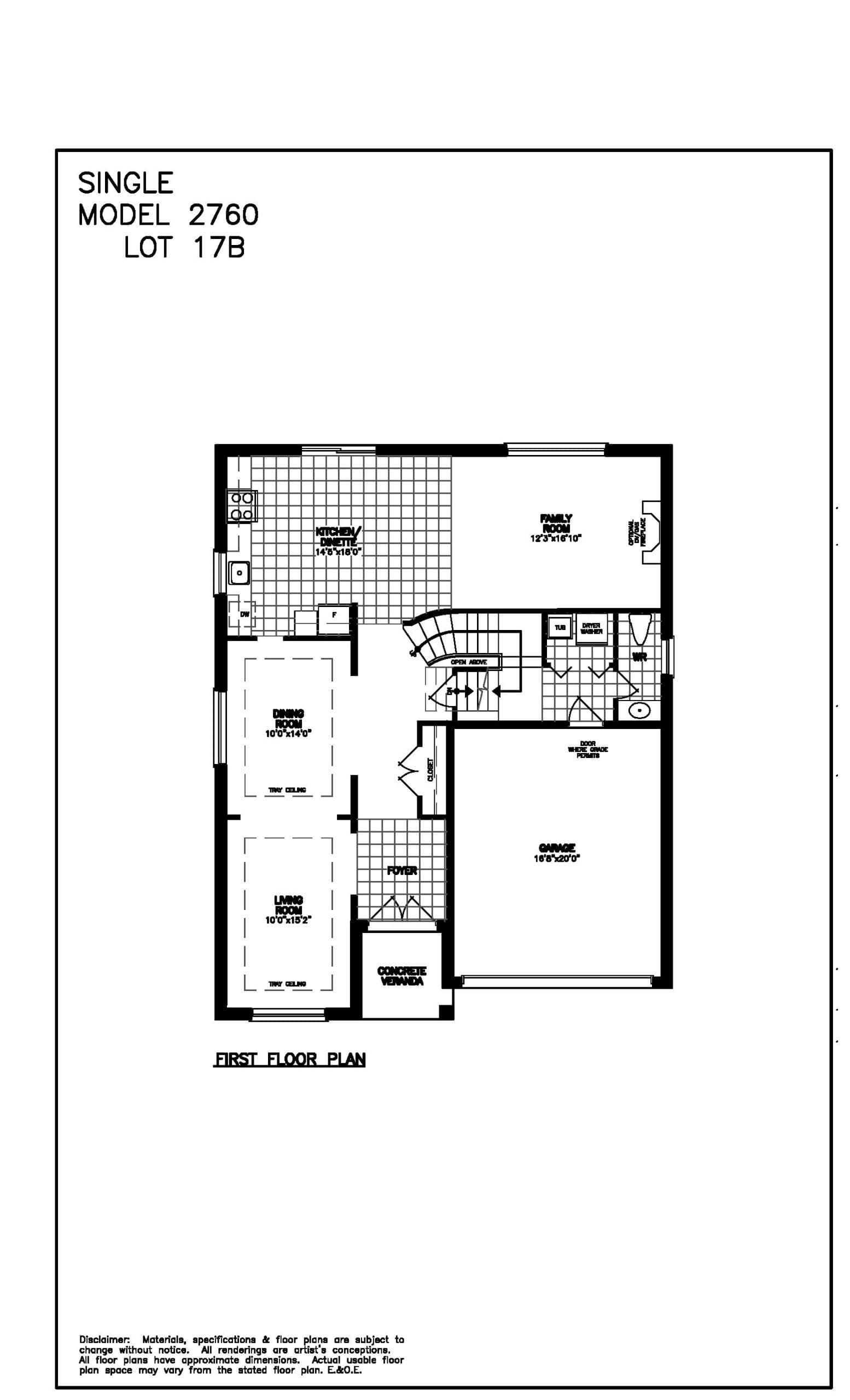 Model 2760 Floor Plan at King East Estates - 2760 sq.ft