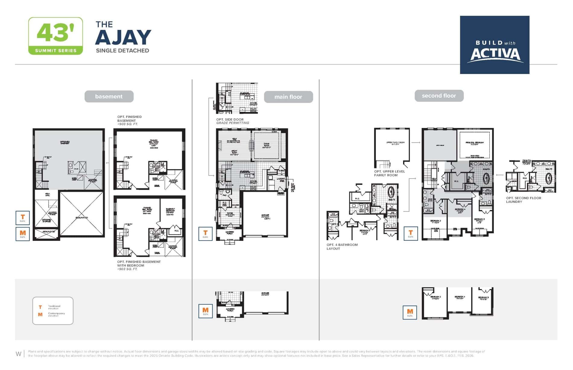 The Ajay Floor Plan at Ladyslipper Place at Vista Hills - 3195 sq.ft