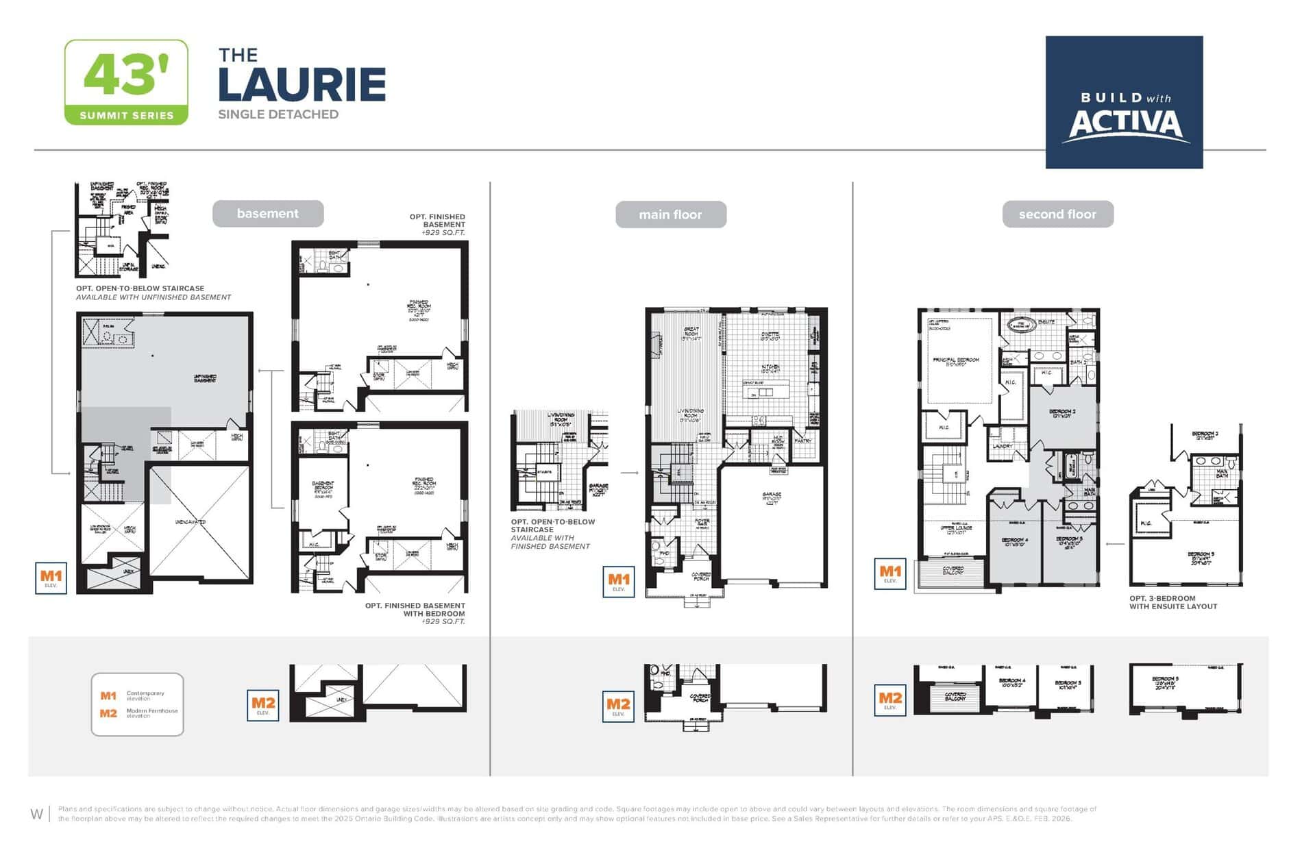 The Laurie Floor Plan at Ladyslipper Place at Vista Hills - 3166 sq.ft