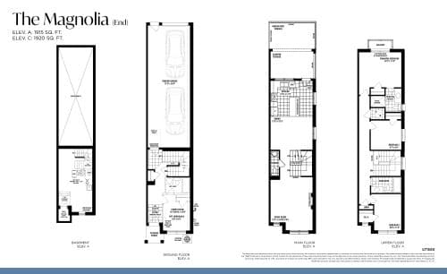 The Magnolia (End) (Laneway Towns) floor plan