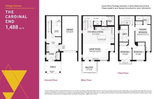 The Cardinal End floor plan