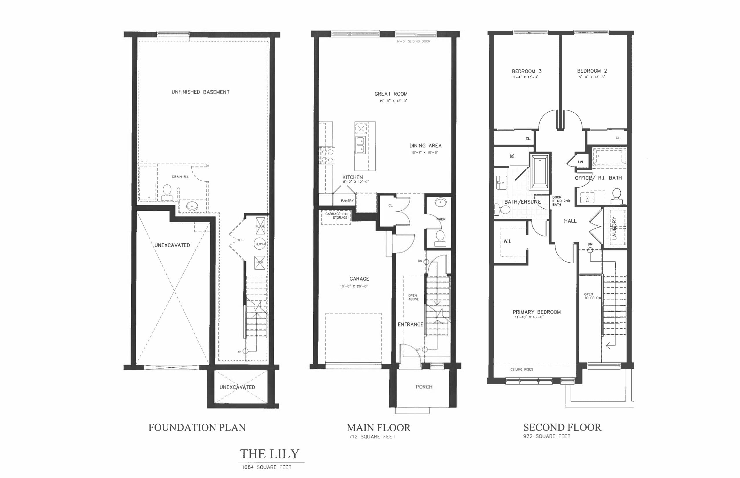 The Lily Floor Plan at Nima by Terra View Homes - 1684 sq.ft