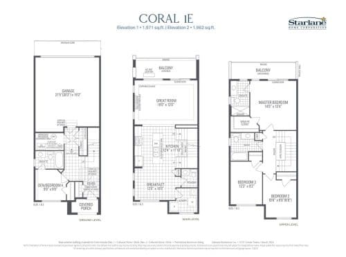 Coral 1E floor plan