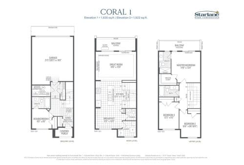 Coral 1 floor plan