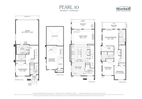 Pearl 10 Elevation 1 floor plan